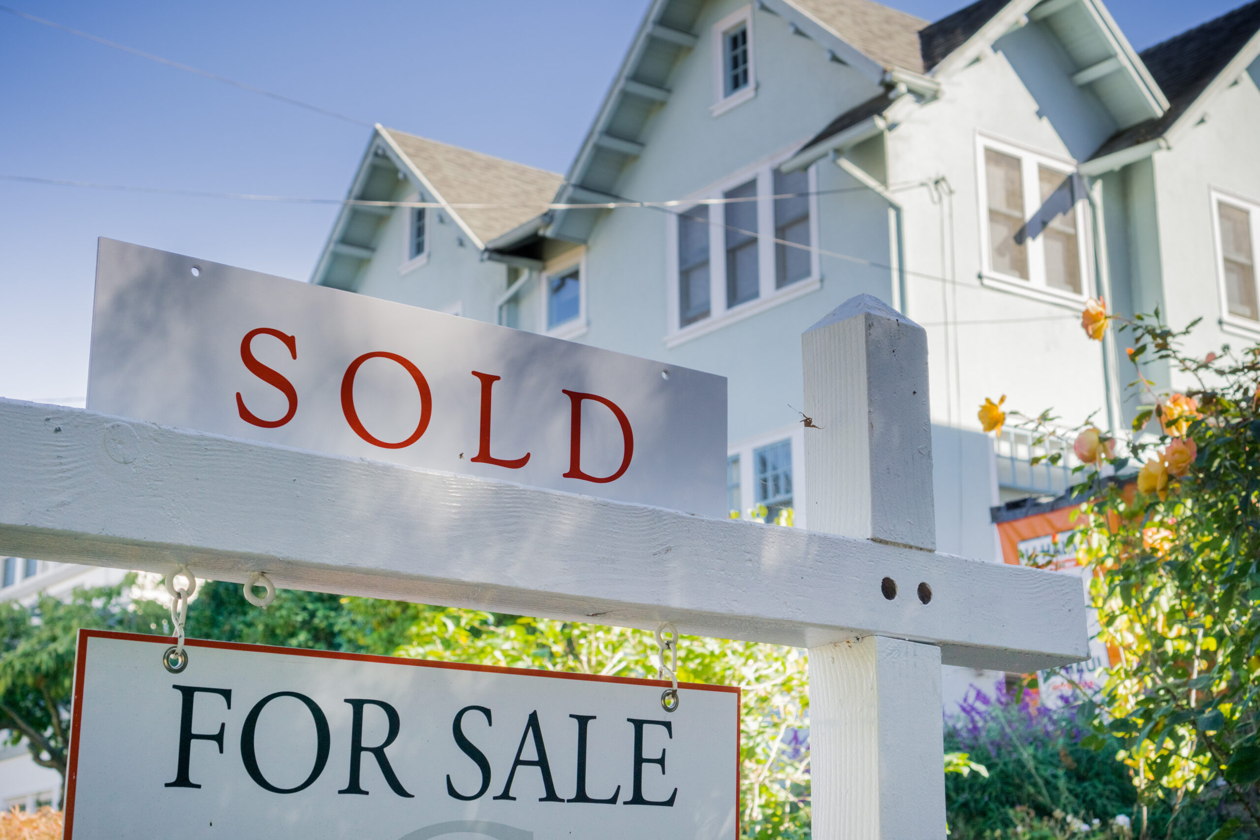 Sale sold sign